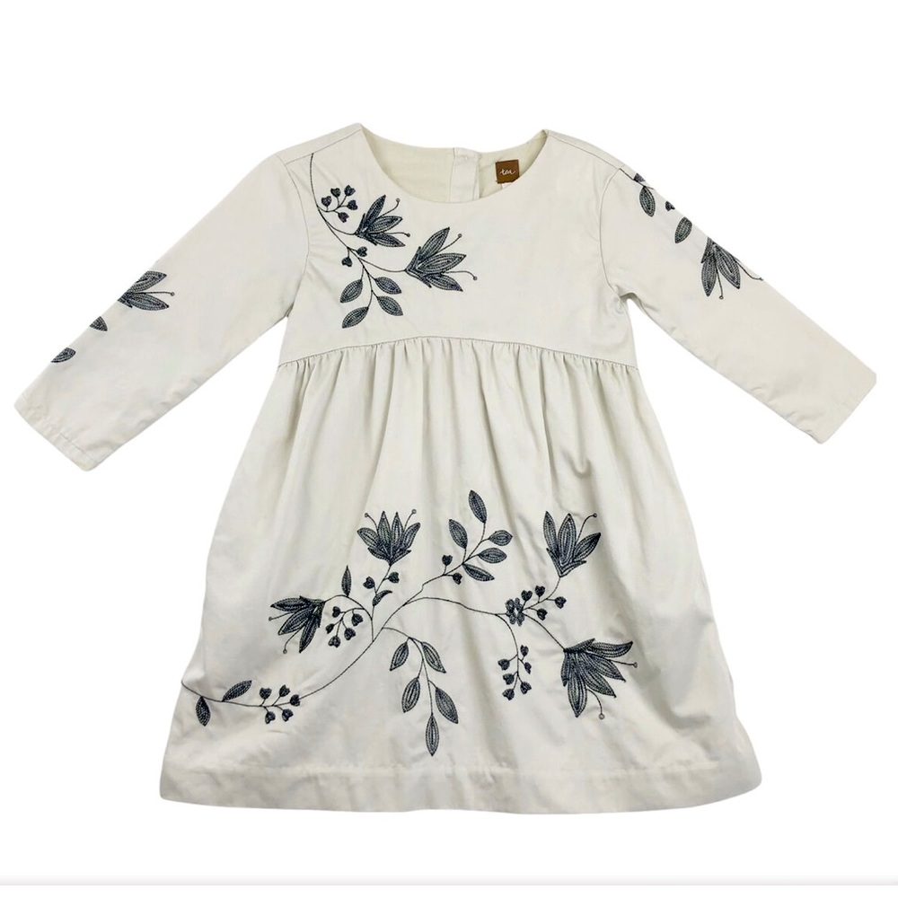 Tea Collection Embroidered Party Dress AND Leggings Sz3T